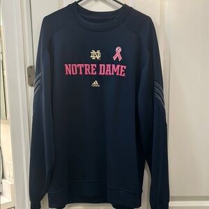 Adidas Navy Notre Dame Sweatshirt